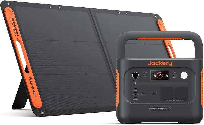 Jackery Explorer 1000 v2 station électrique portable 1070 Wh 1500W LFP orange gris